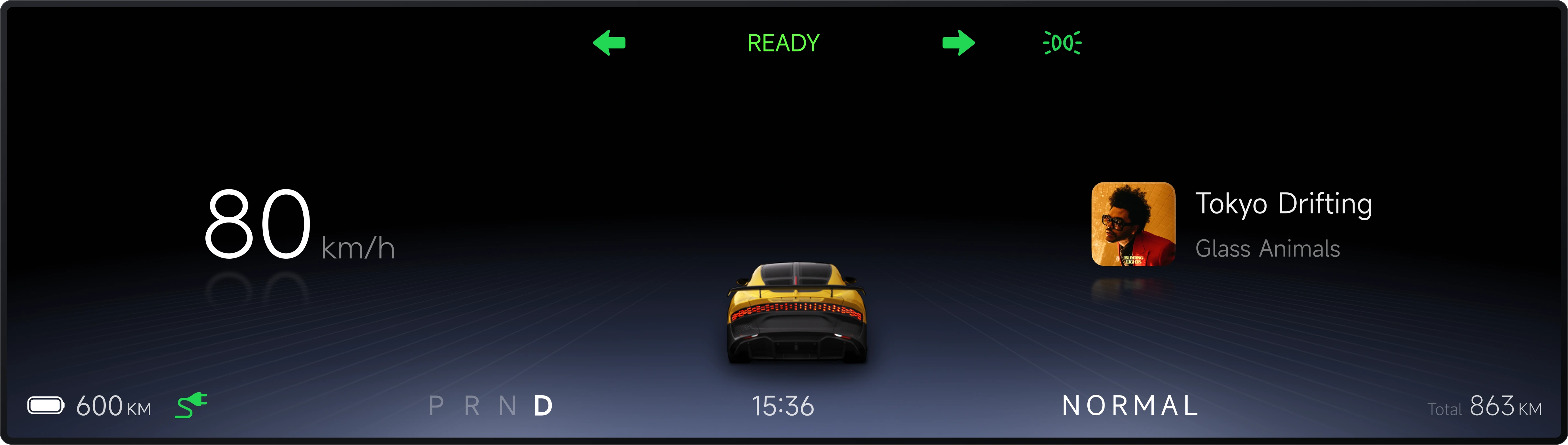 Nebula OS 仪表 D 挡样机