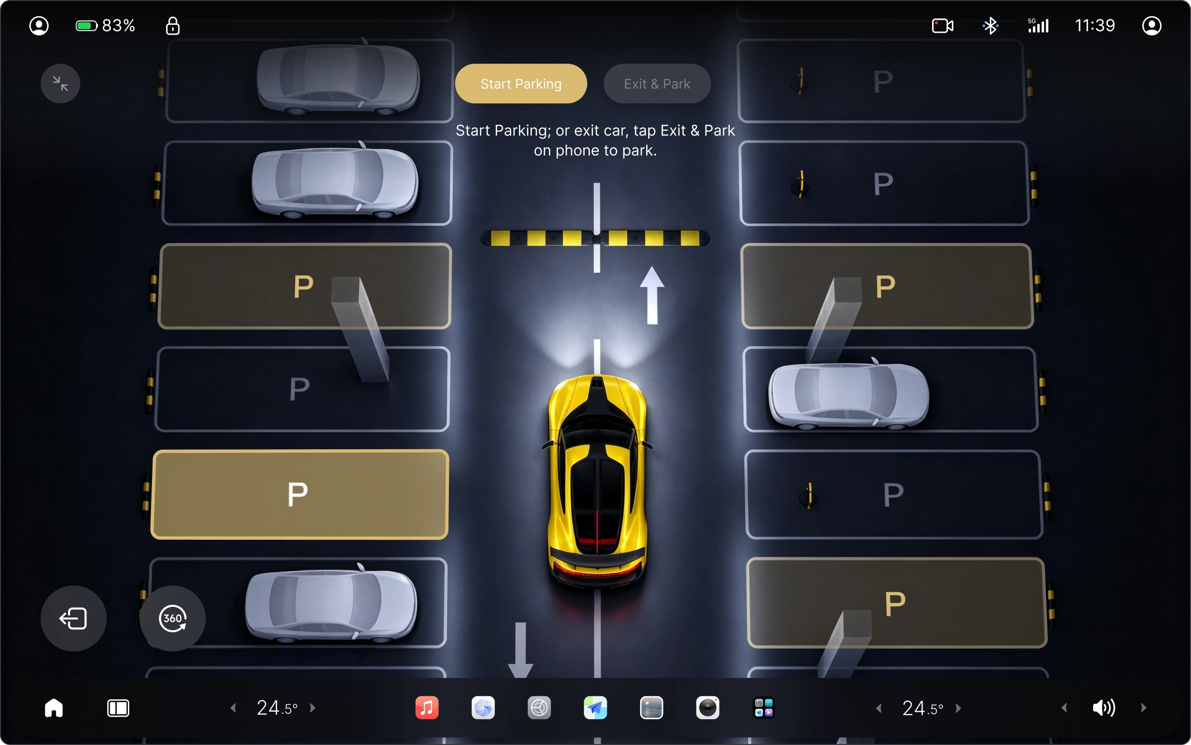 Nebula OS 泊车界面
