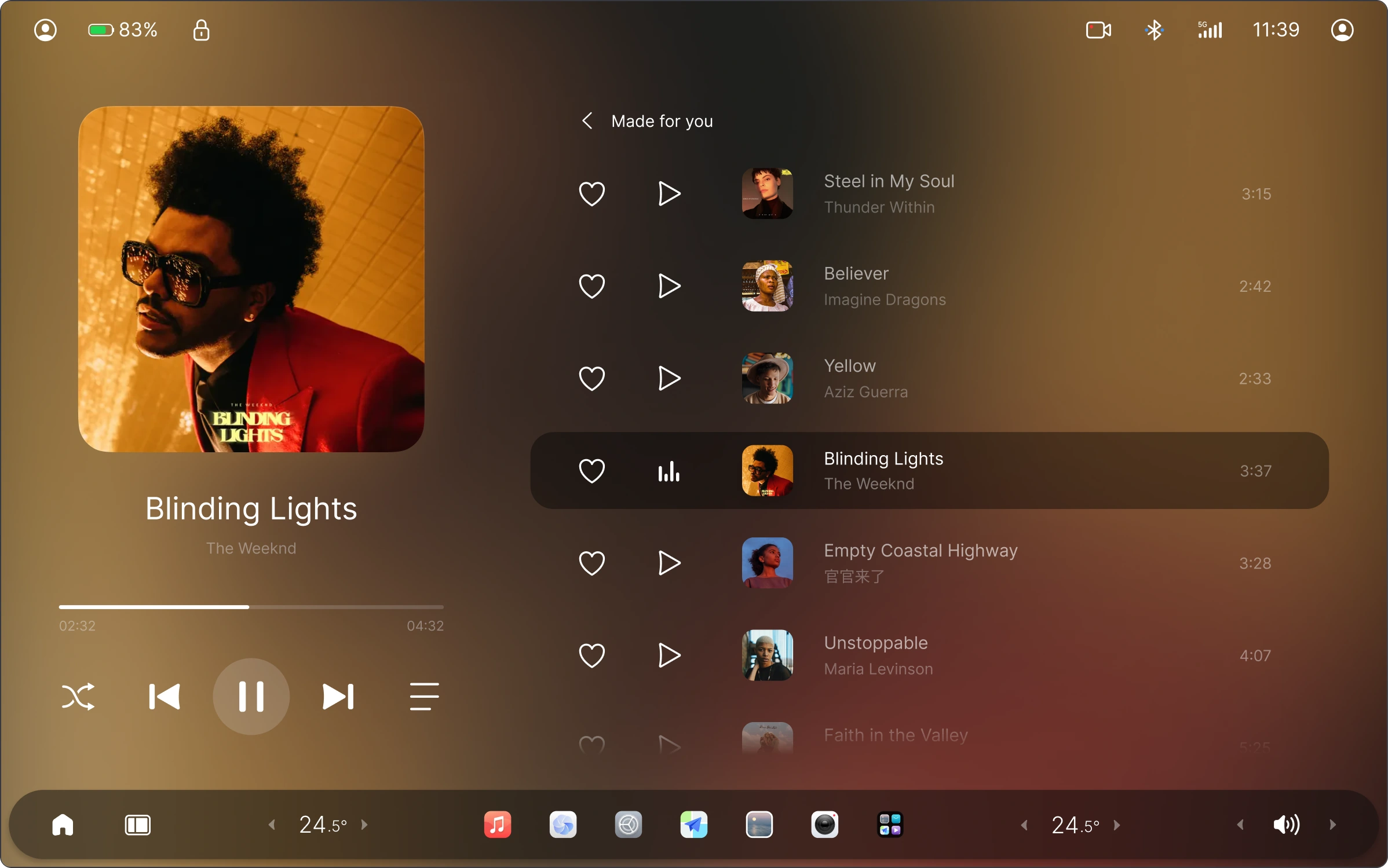 Nebula OS 音乐播放视觉